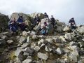 Day Two: Great Gable<br />All of us at the summit