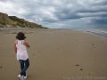 Saturday in Cromer: 7 August 2010<br />Emma on the beach at East Runton