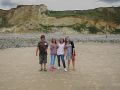 Saturday in Cromer: 7 August 2010<br />Joe, Izzy, Emma and Kerry on the beach at East Runton
