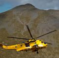 Helvellyn via Striding Edge: 28 April 2012<br />The RAF Rescue team with Catstye Cam behind them