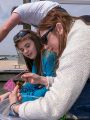Crabbing on the 'Hammerhead' with Andrea and Emma<br />