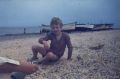 August 1973 to June 1974<br />Lance on beach at Leiston<br>August 1973