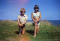 August 1973 to June 1974<br />Della and Lance on the cliffs at Dunwich<br>August 1973