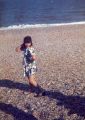 June 1974 to August 1974<br />Cousin Nicola on the beach at Dunwich<br>August 1974