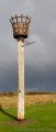 <b>Image 4: Vertical panoramic image<br>A building or structure</b><br>This beacon is situated on the cliff at Walton on the Naze and I was impressed by the strong shape of the structure which I thought would suit the vertical panoramic format well. I think the grey sky helps the structure stand out but I don't think I have made the most of the texture of the post in this image.  Moving to the left so that the light was at more of a right angle may have improved this.